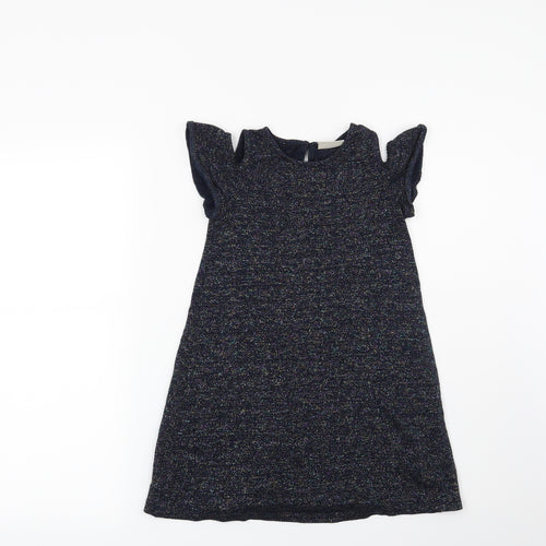NEXT Girls Blue   Jumper Dress  Size 7 Years