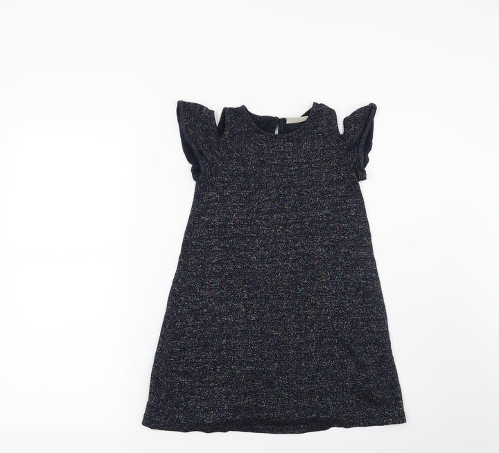 NEXT Girls Blue Jumper Dress Size 7 Years