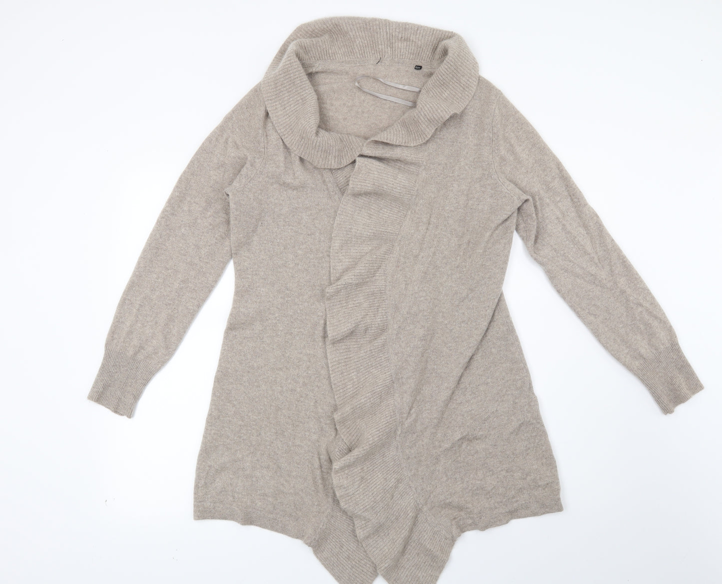 Preworn Womens Beige   Cardigan Jumper Size 14