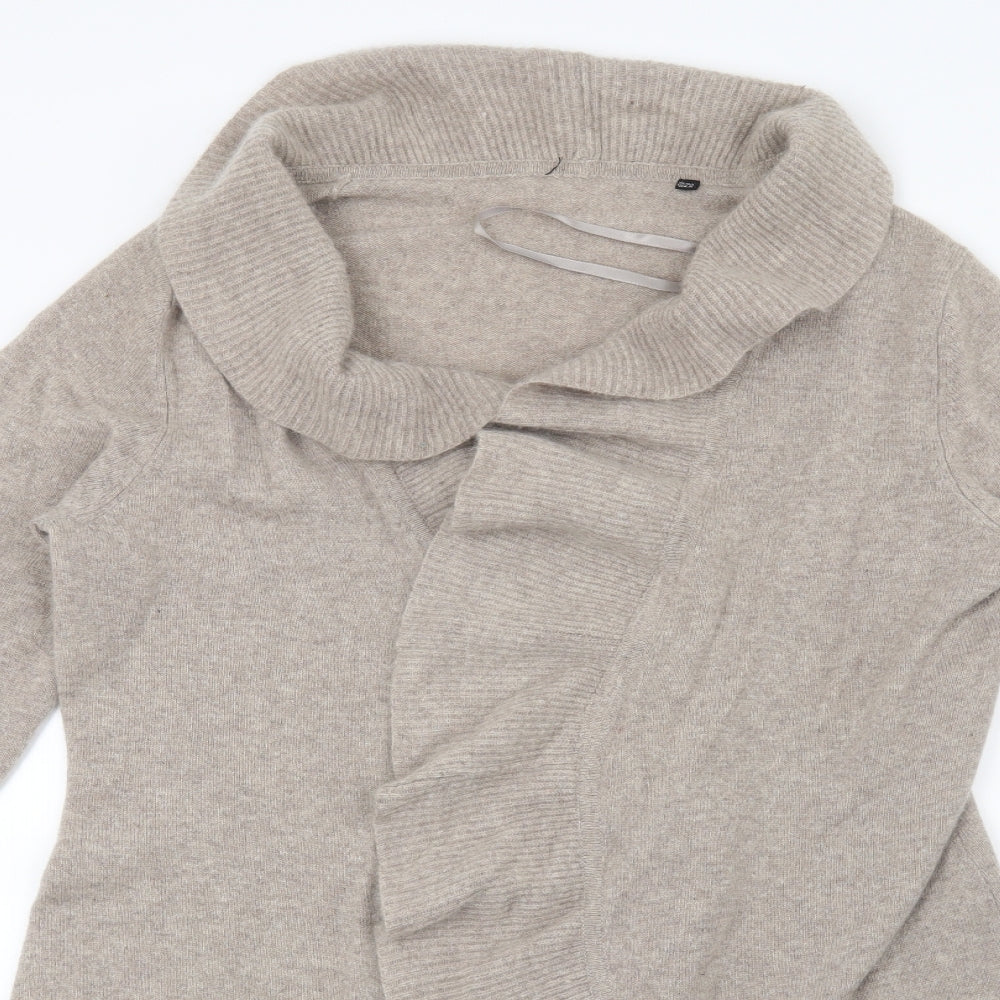 Preworn Womens Beige   Cardigan Jumper Size 14