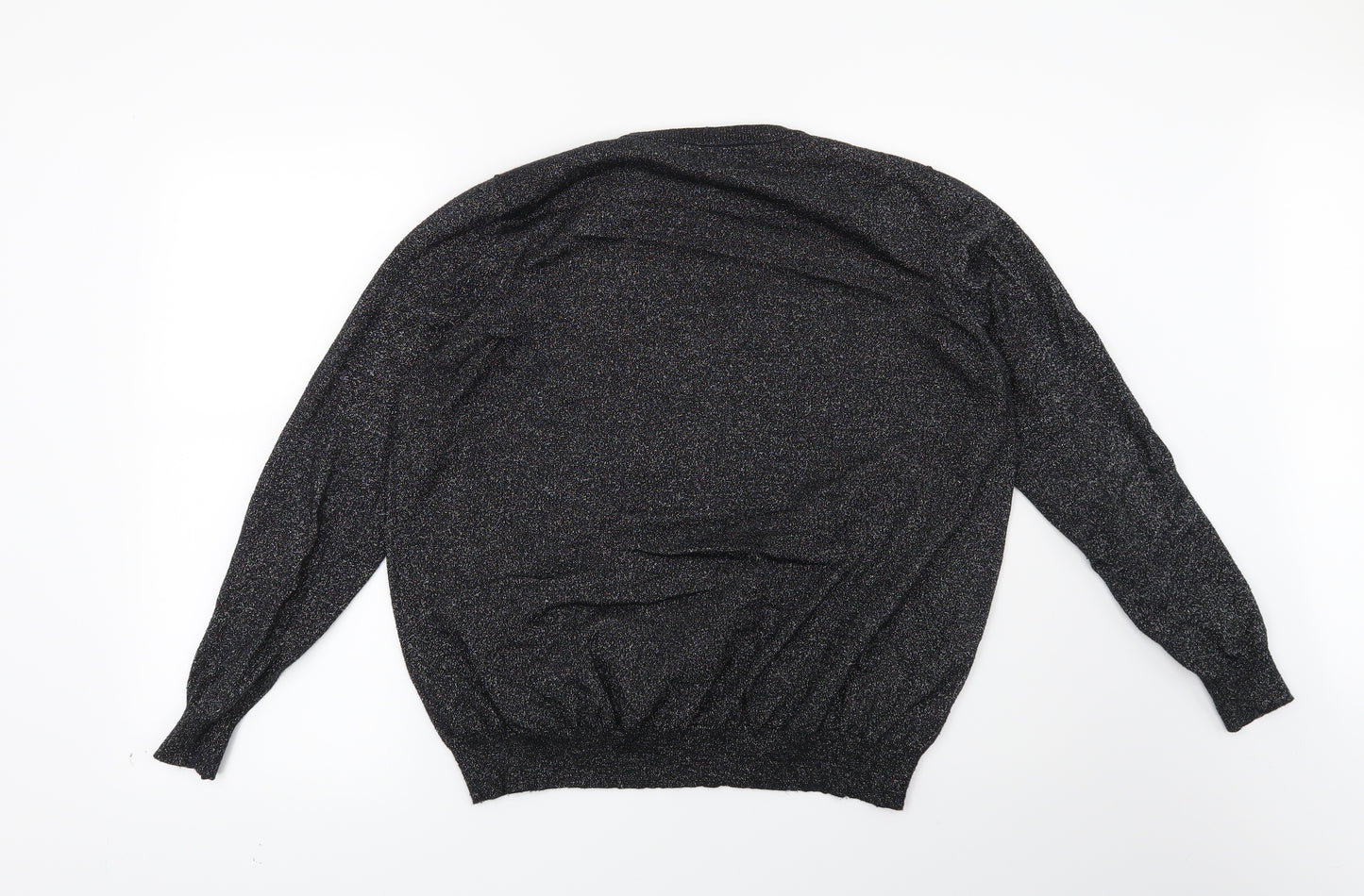 Papaya Womens Black   Pullover Jumper Size L  - Starry Eyed
