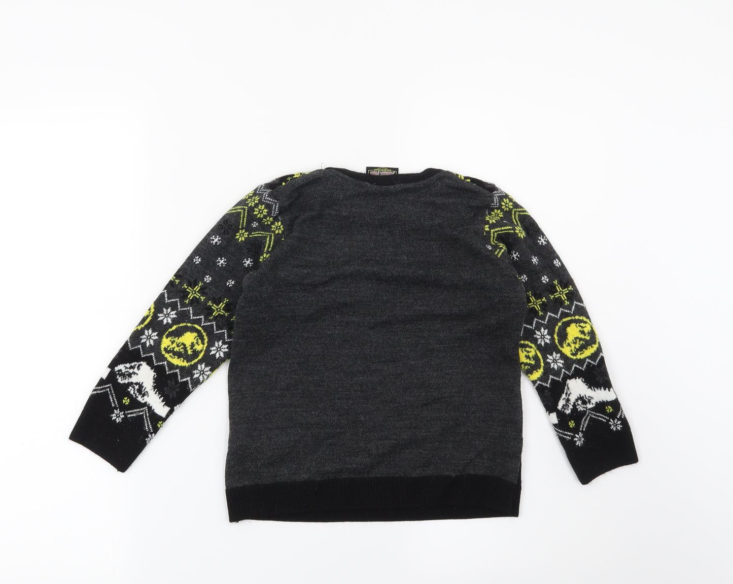 Jurassic Park Boys Grey   Pullover Jumper Size 5-6 Years  - Jurassic Park