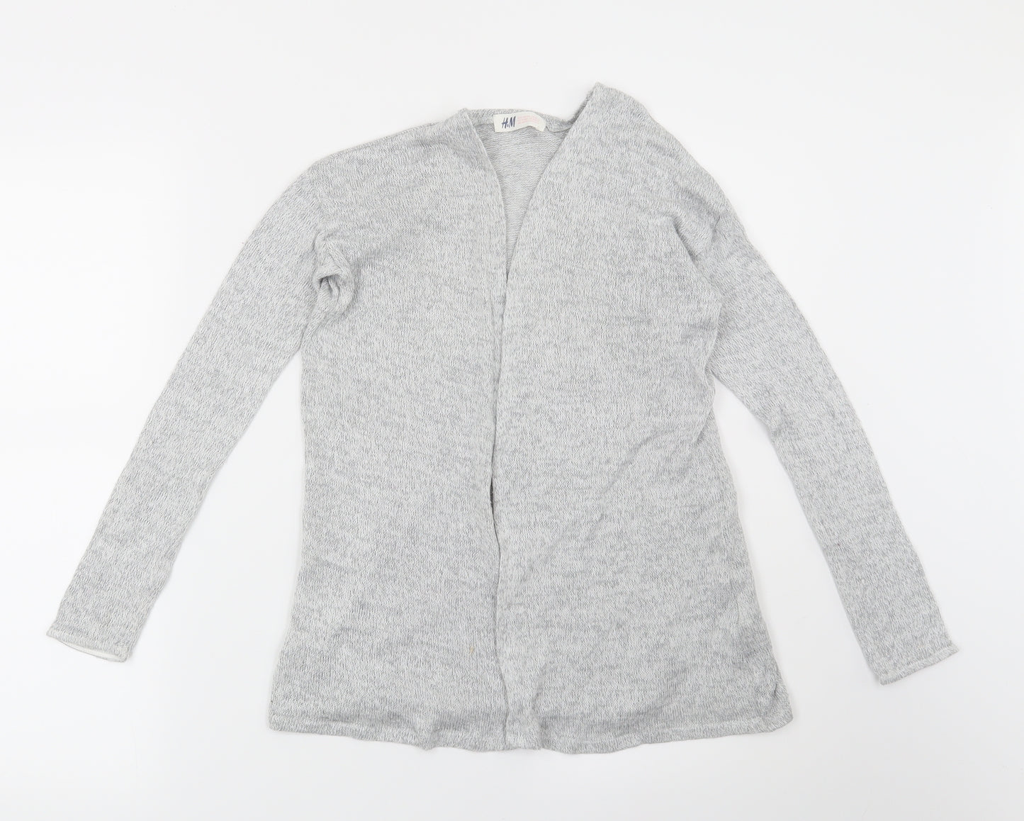 H&M Girls Grey   Cardigan Jumper Size 11-12 Years