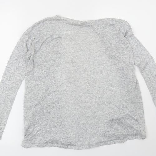 H&M Girls Grey   Cardigan Jumper Size 11-12 Years