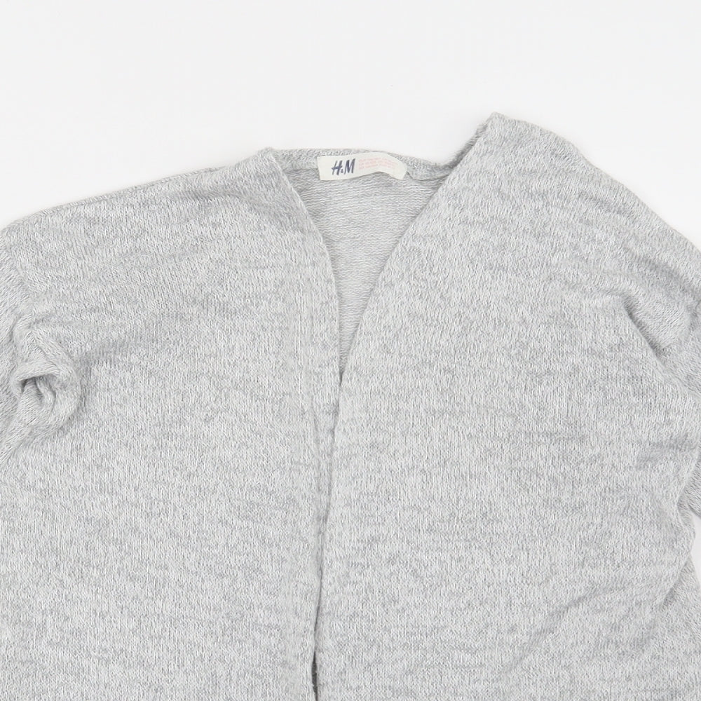 H&M Girls Grey   Cardigan Jumper Size 11-12 Years