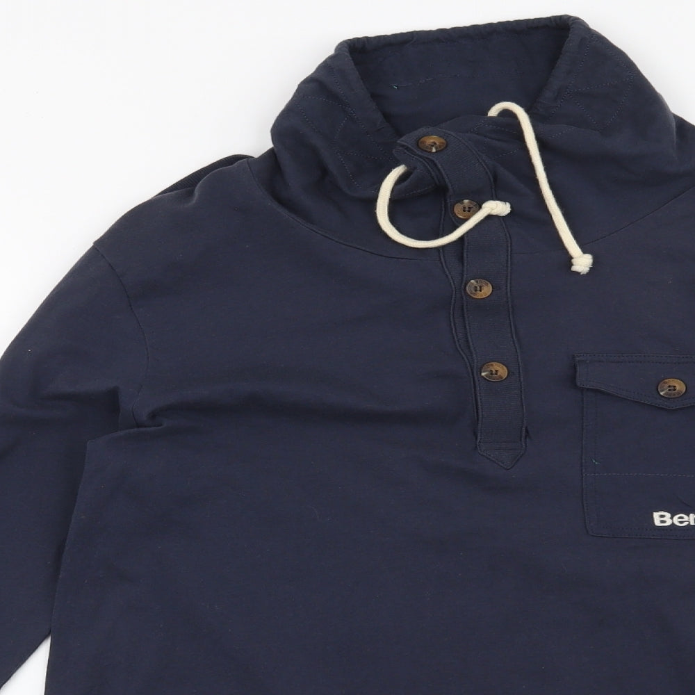 Bench Mens Blue   Pullover Sweatshirt Size L
