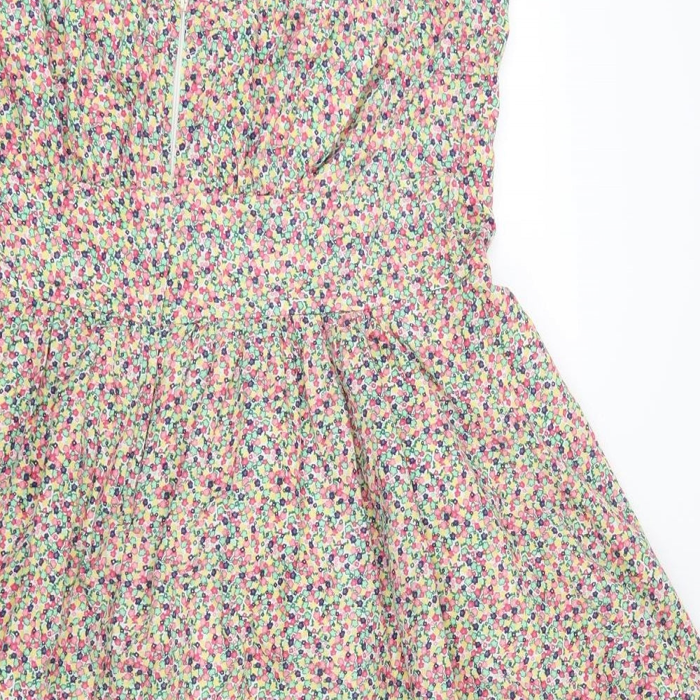 New Look Womens Pink Floral  Fit & Flare  Size 18