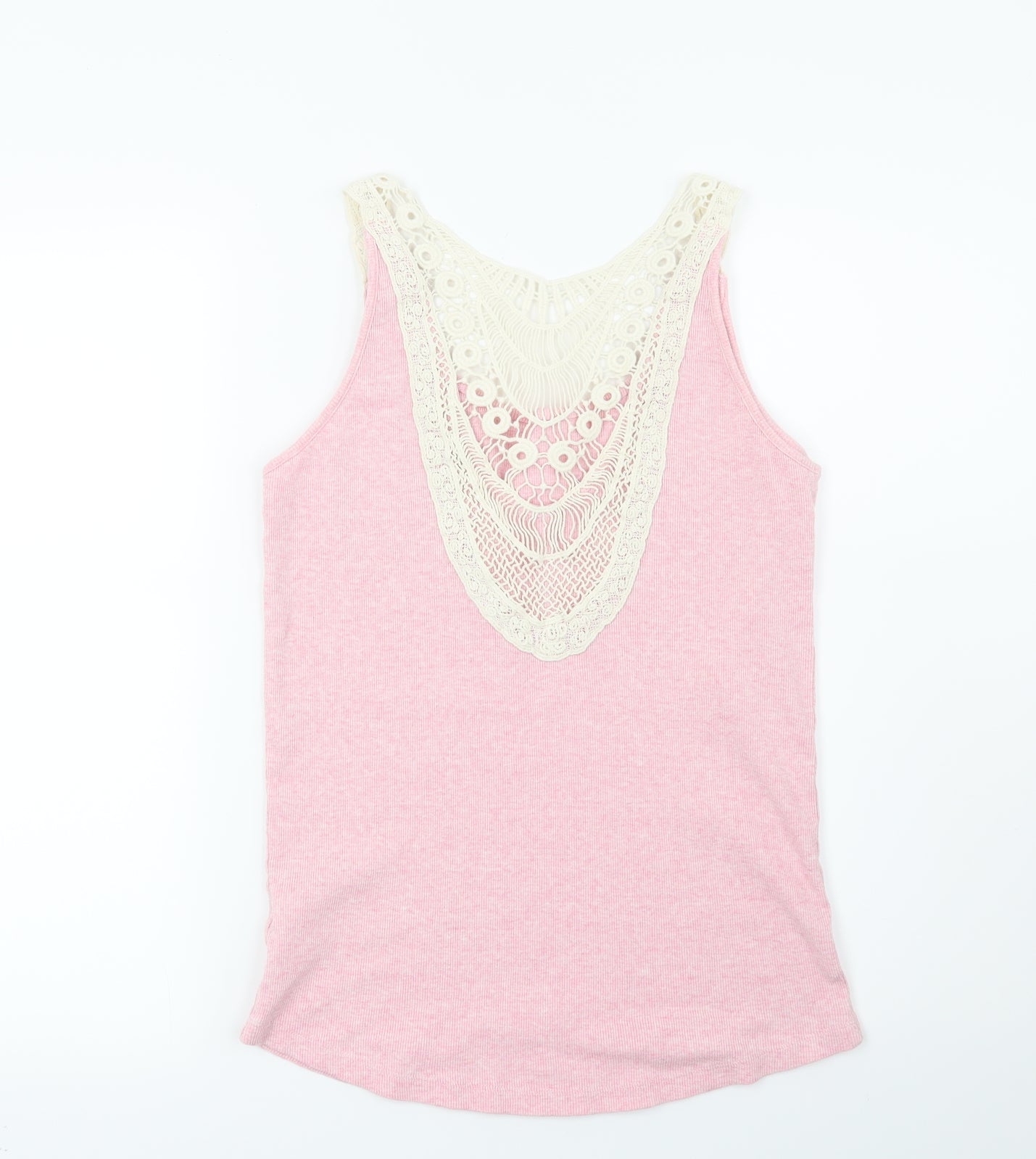 New Look Womens Pink Geometric  Basic T-Shirt Size 16