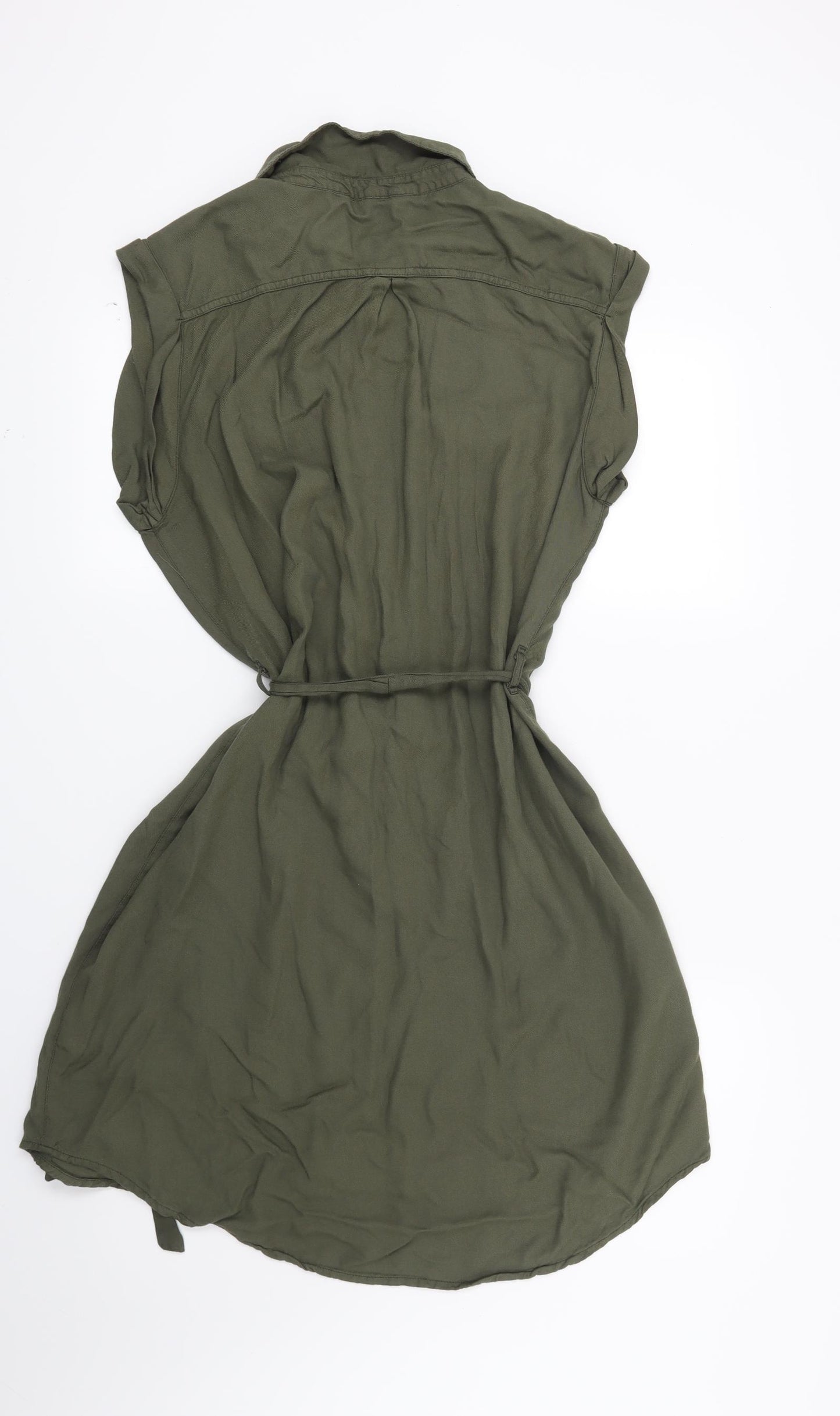 Peacocks Womens Green   Shirt Dress  Size 16