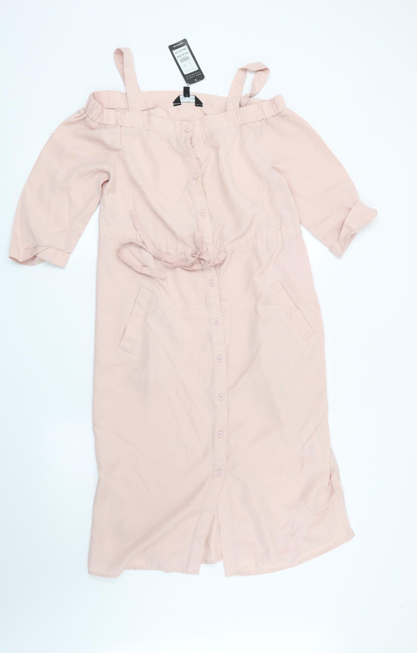 New Look Womens Pink   Shirt Dress  Size 6