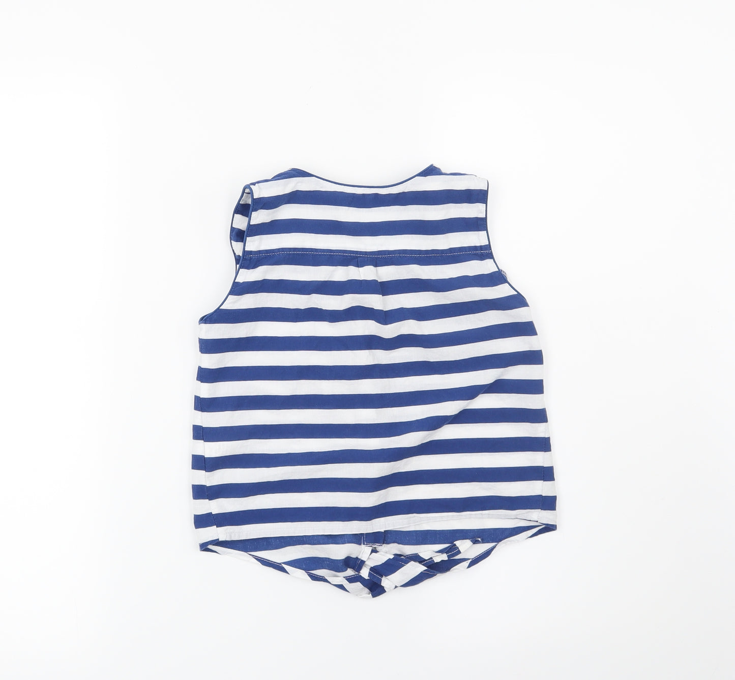 NEXT Girls Blue Striped  Basic Button-Up Size 8 Years