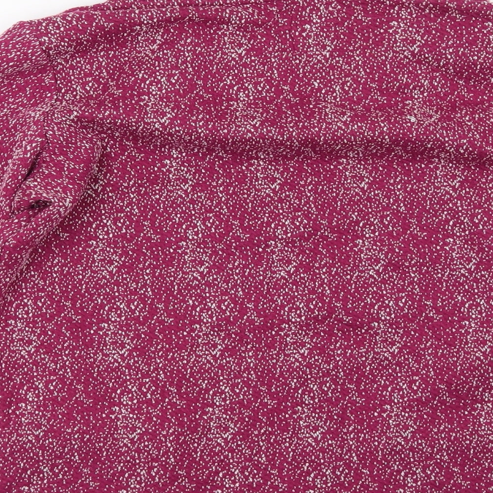 Country Rose Womens Pink Geometric  Pullover Sweatshirt Size M