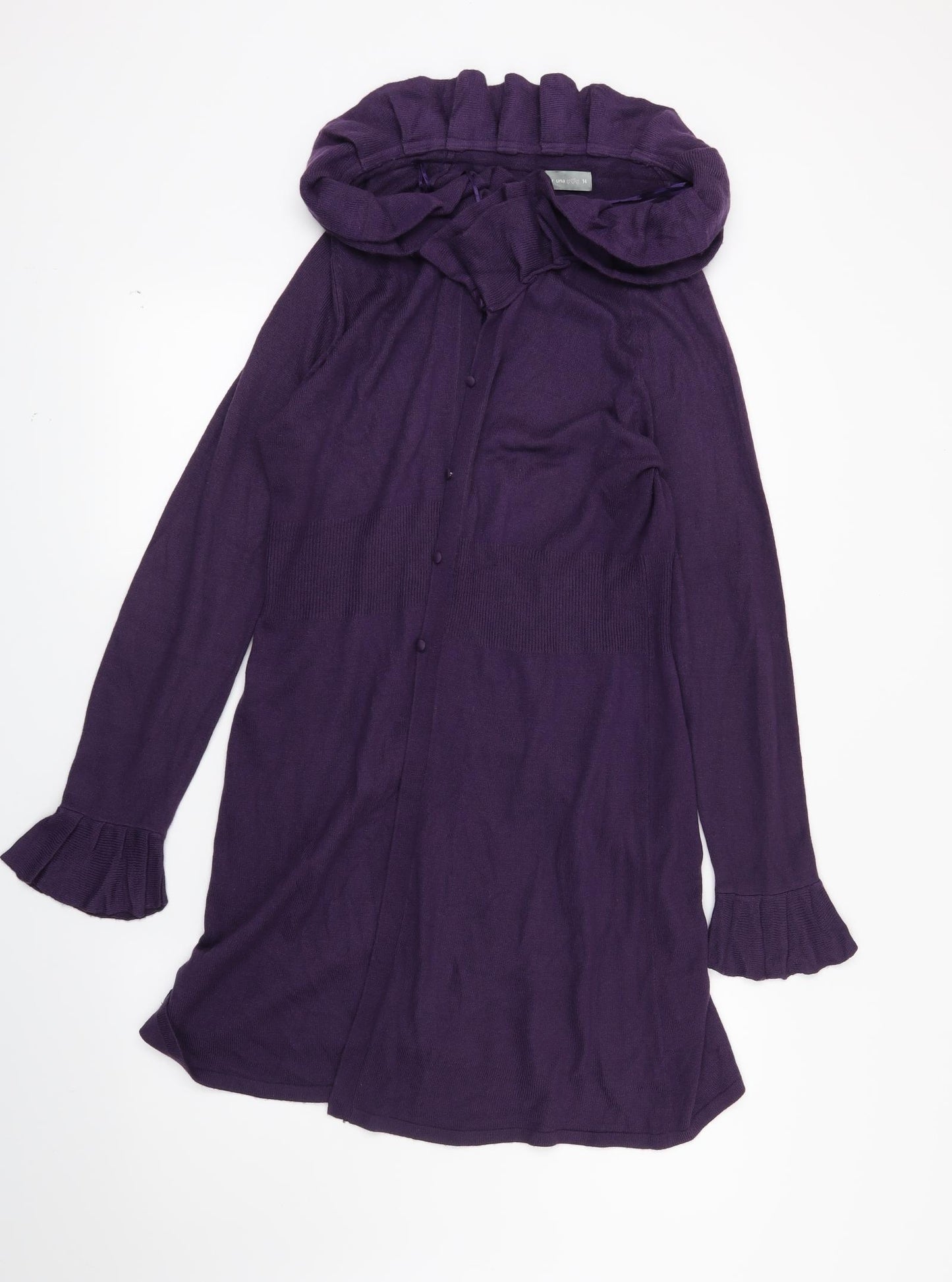 Per Una Womens Purple   Cardigan Jumper Size 14