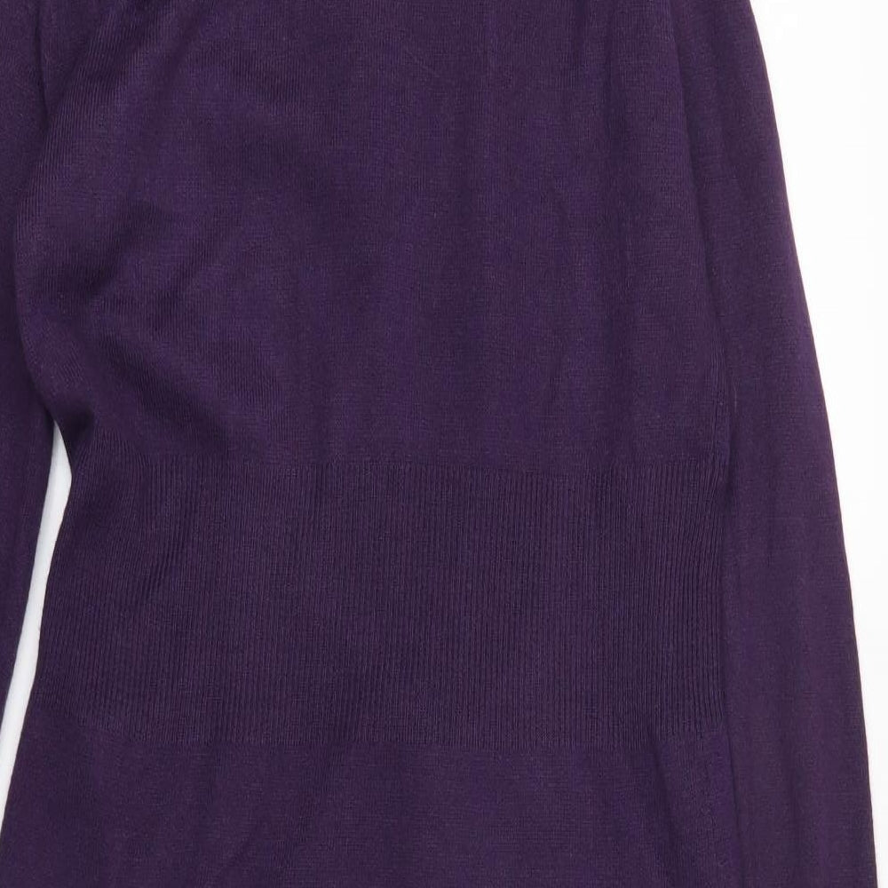 Per Una Womens Purple   Cardigan Jumper Size 14