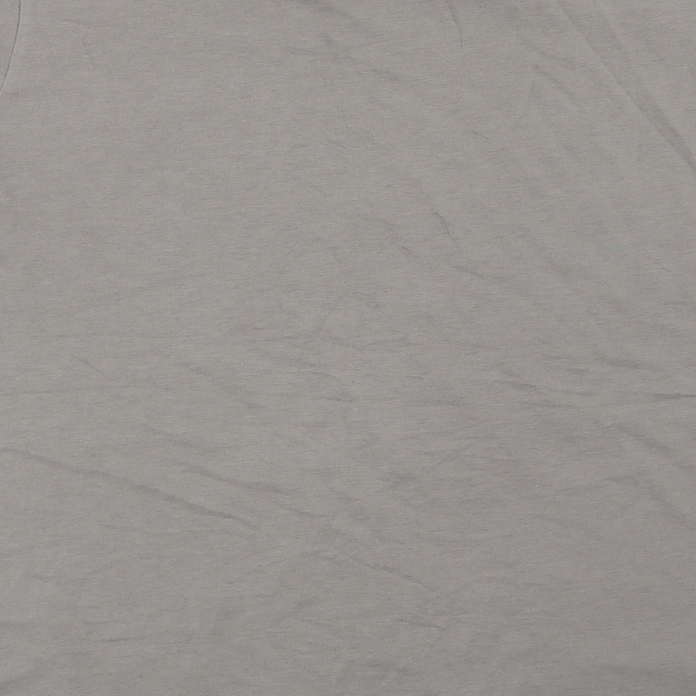 AllSaints Mens Grey    T-Shirt Size S