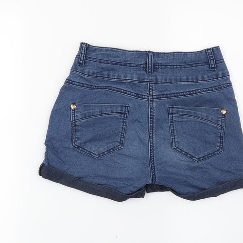 Dunnes Stores Womens Blue   Cut-Off Shorts Size 28 in