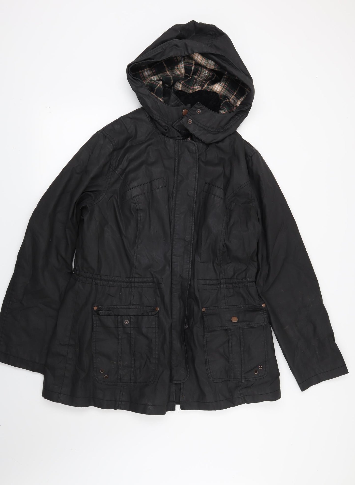 F&F Womens Black   Overcoat Coat Size 18