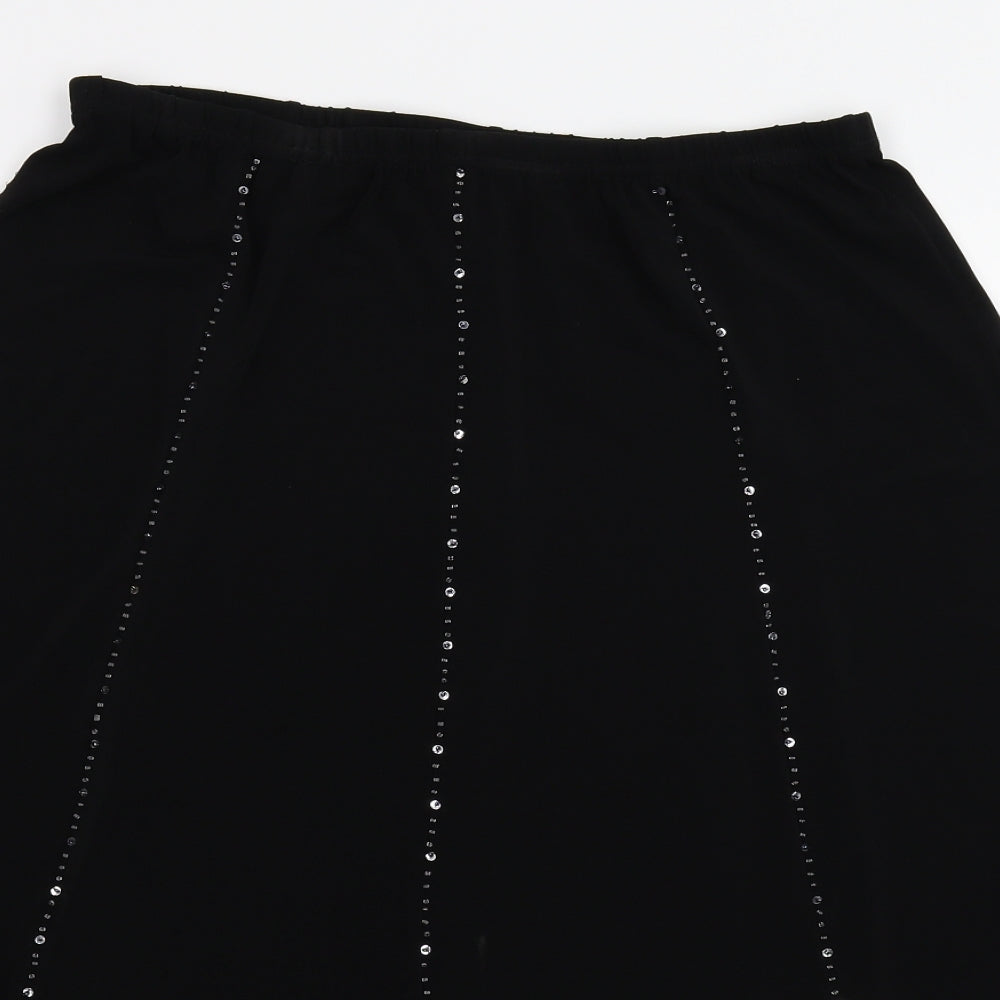 Saloos Womens Black   A-Line Skirt Size L