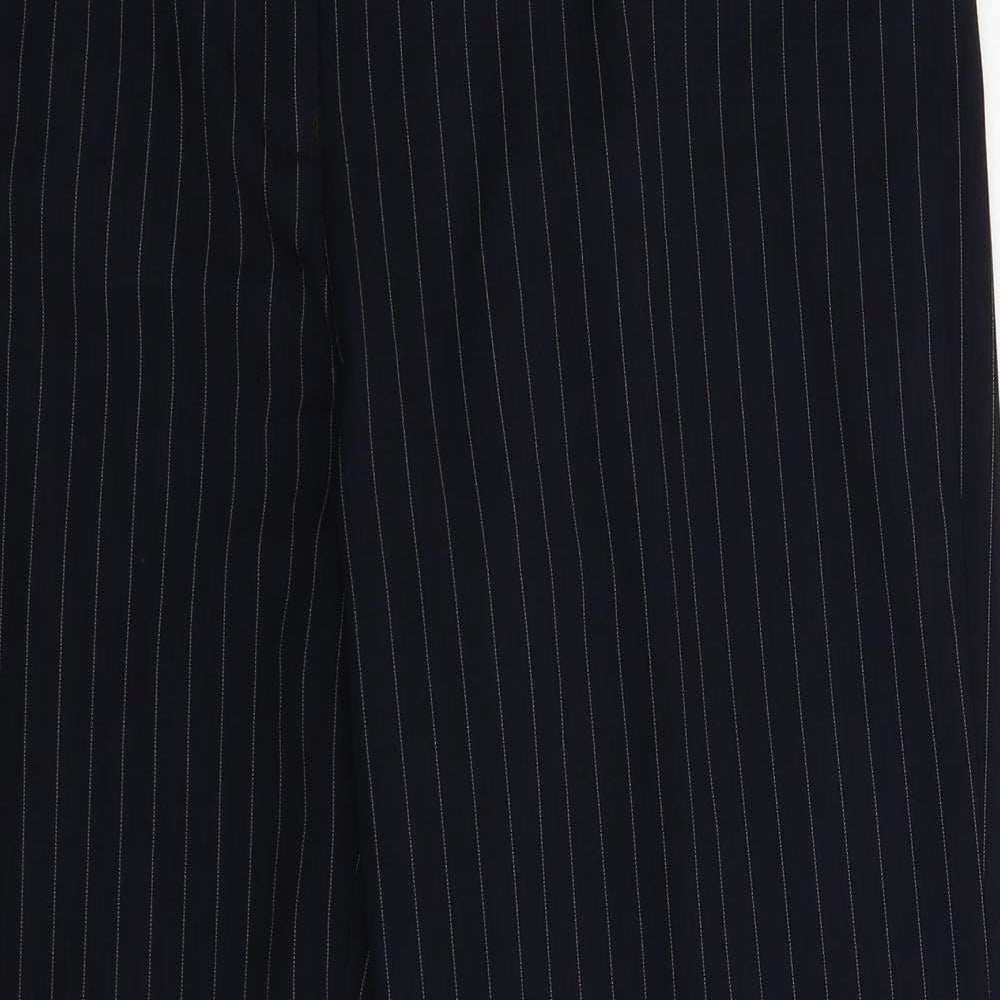 George Womens Blue Striped  Trousers  Size 14 L28 in