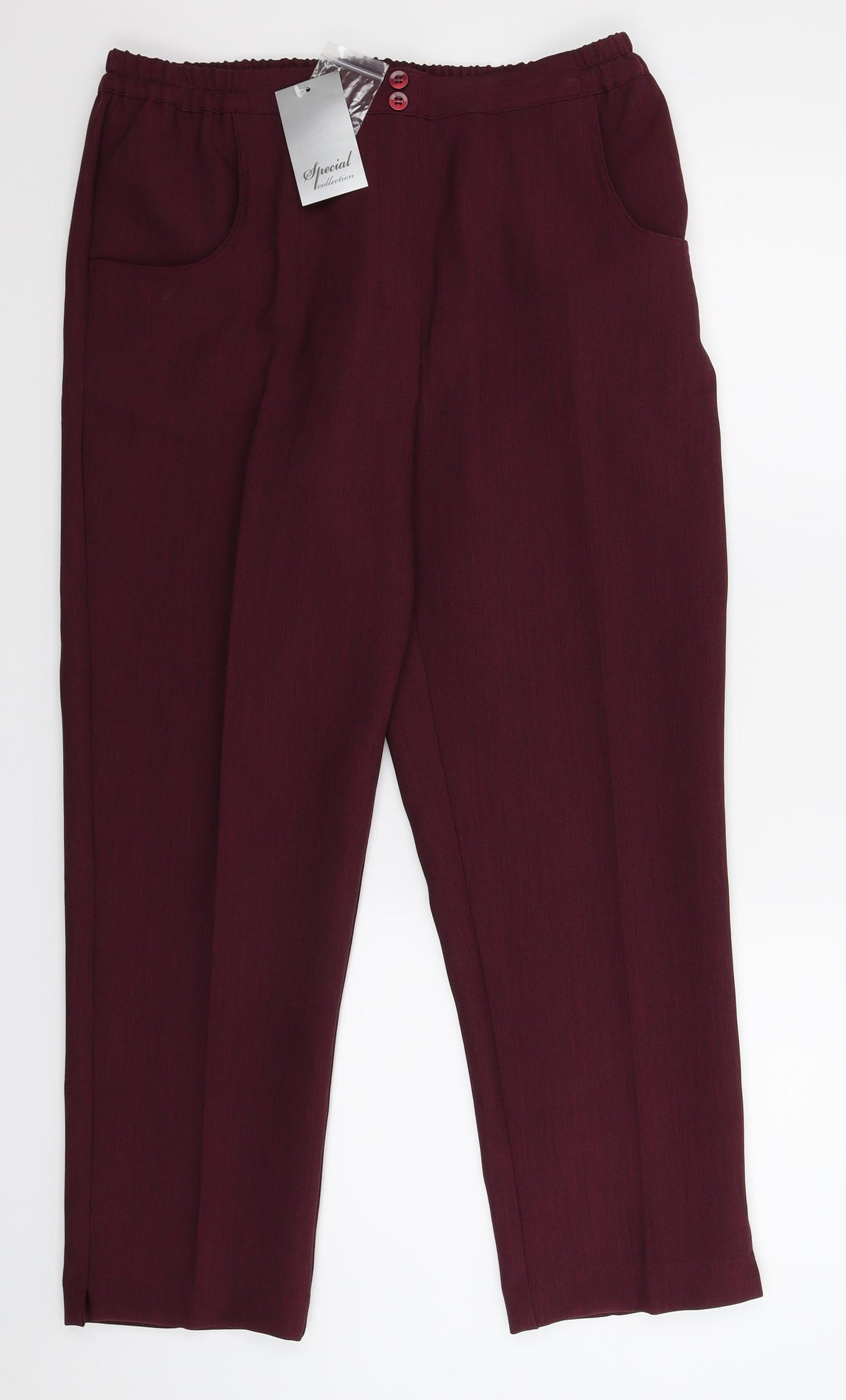 Special Collection Womens Purple   Dress Pants Trousers Size 14 L27 in