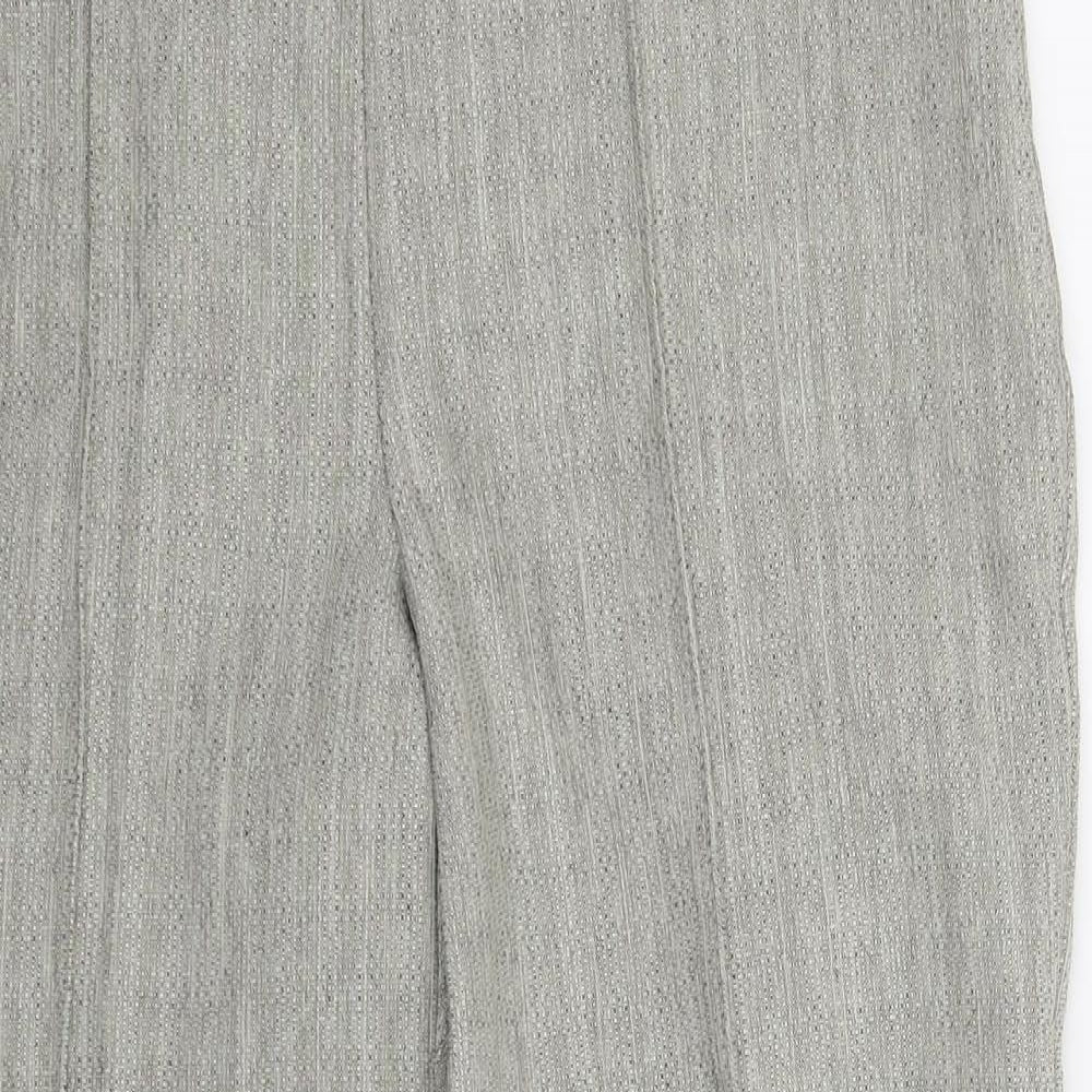 Papaya Womens Grey   Trousers  Size 12 L27 in