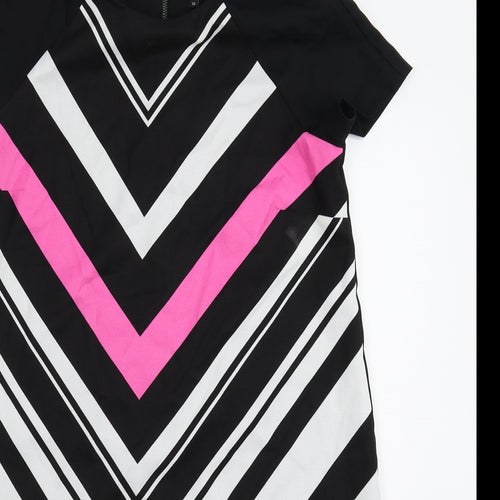 River Island Womens Multicoloured Striped Rayon Sheath  Size 10