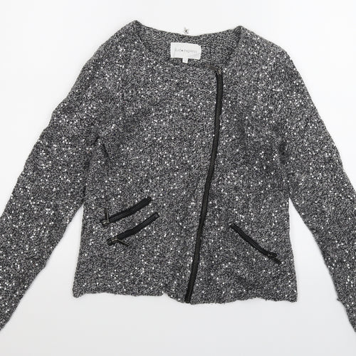 Sud Express Womens Grey  Knit Cardigan Jumper Size S