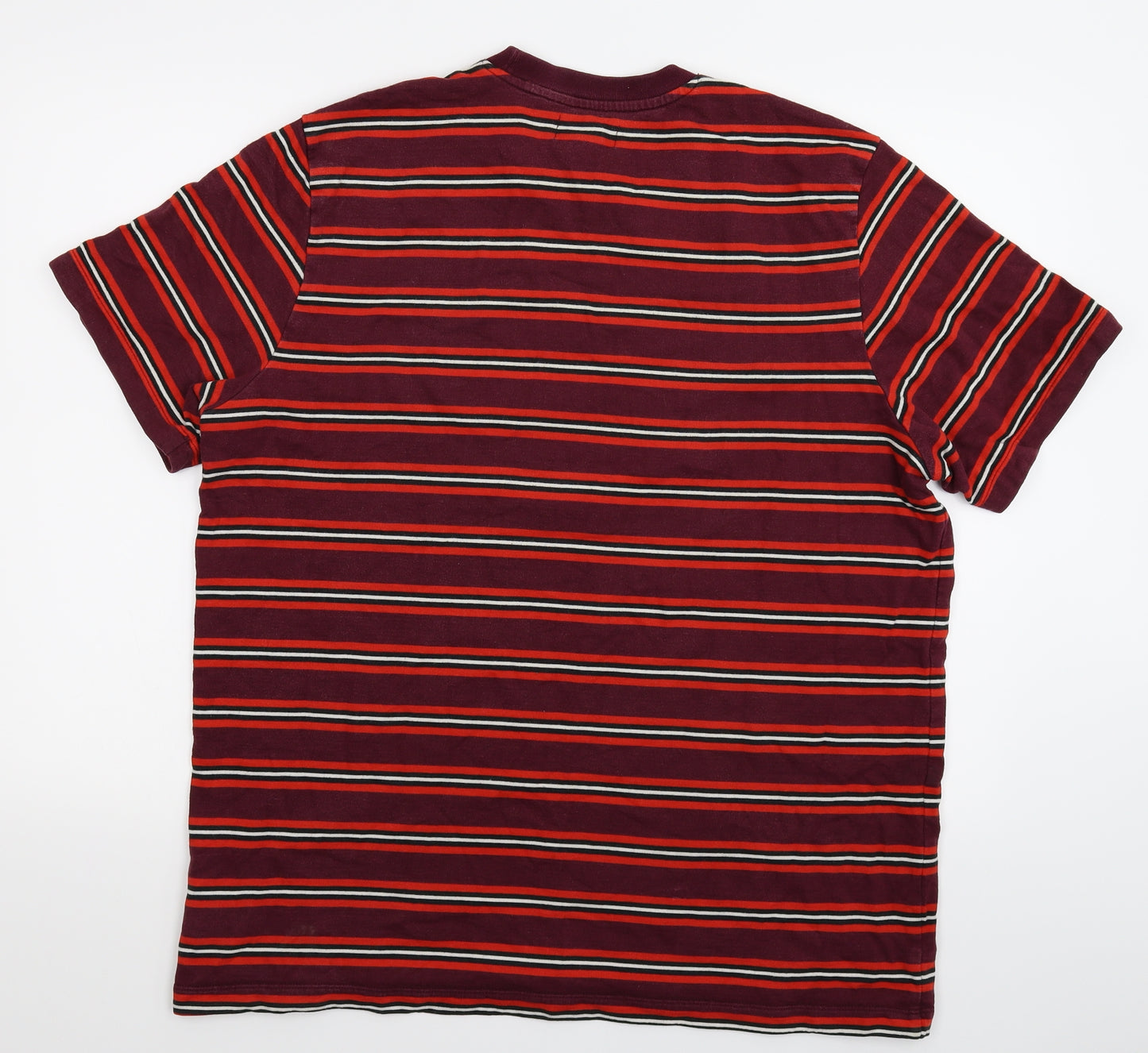 adidas Mens Multicoloured Striped   T-Shirt Size 2XL