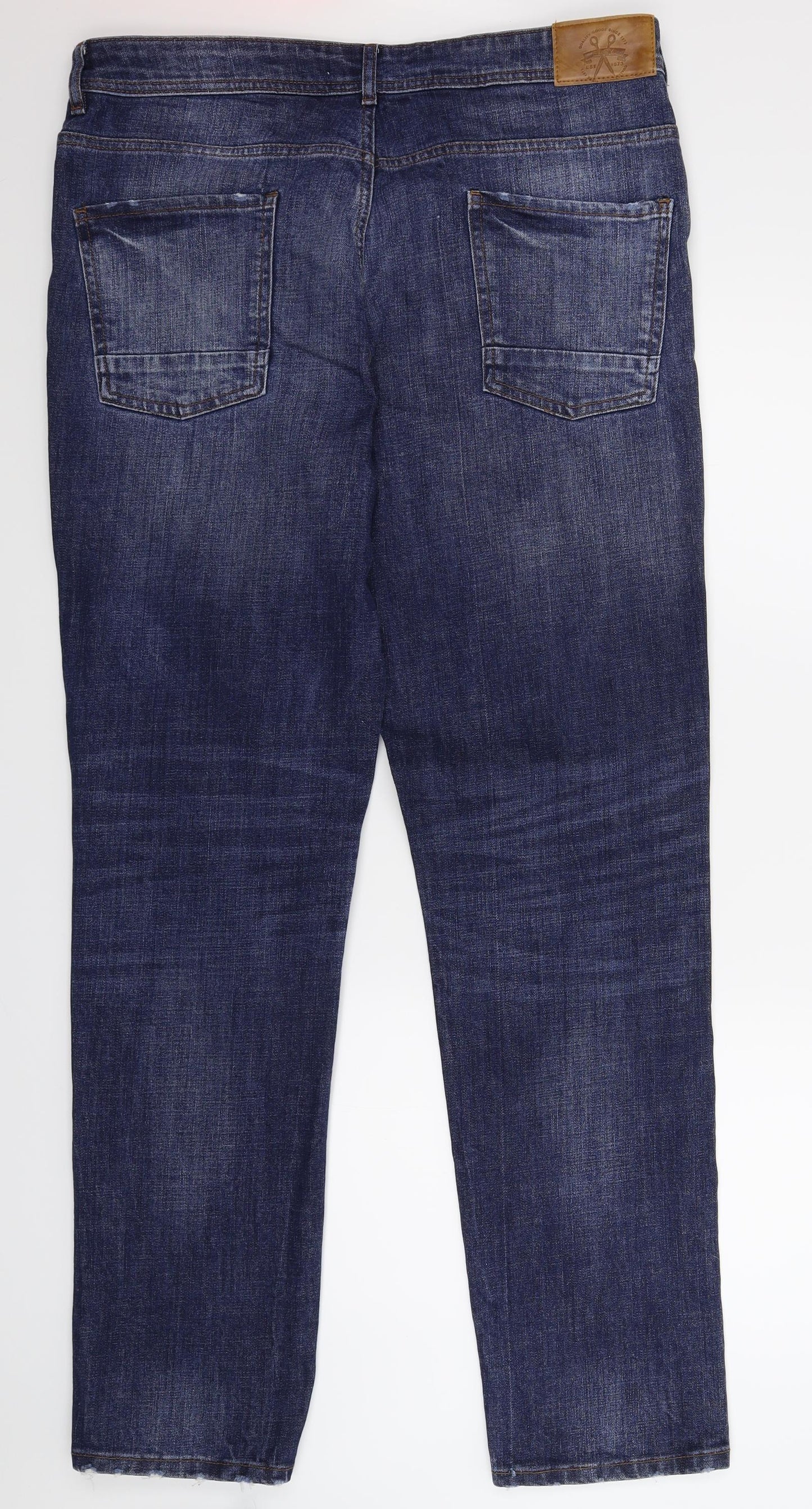 Easy Mens Blue  Denim Straight Jeans Size 36 L34 in