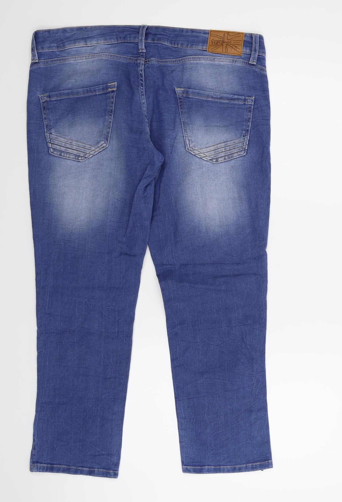 Pepe Jeans Womens Blue  Denim Cropped Jeans Size 36 in L26 in