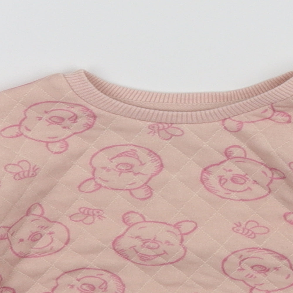 George Girls Pink   Pullover Jumper Size 9-12 Months