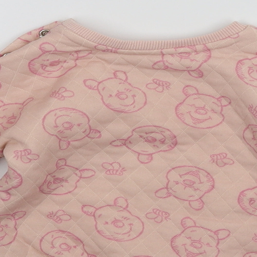 George Girls Pink   Pullover Jumper Size 9-12 Months