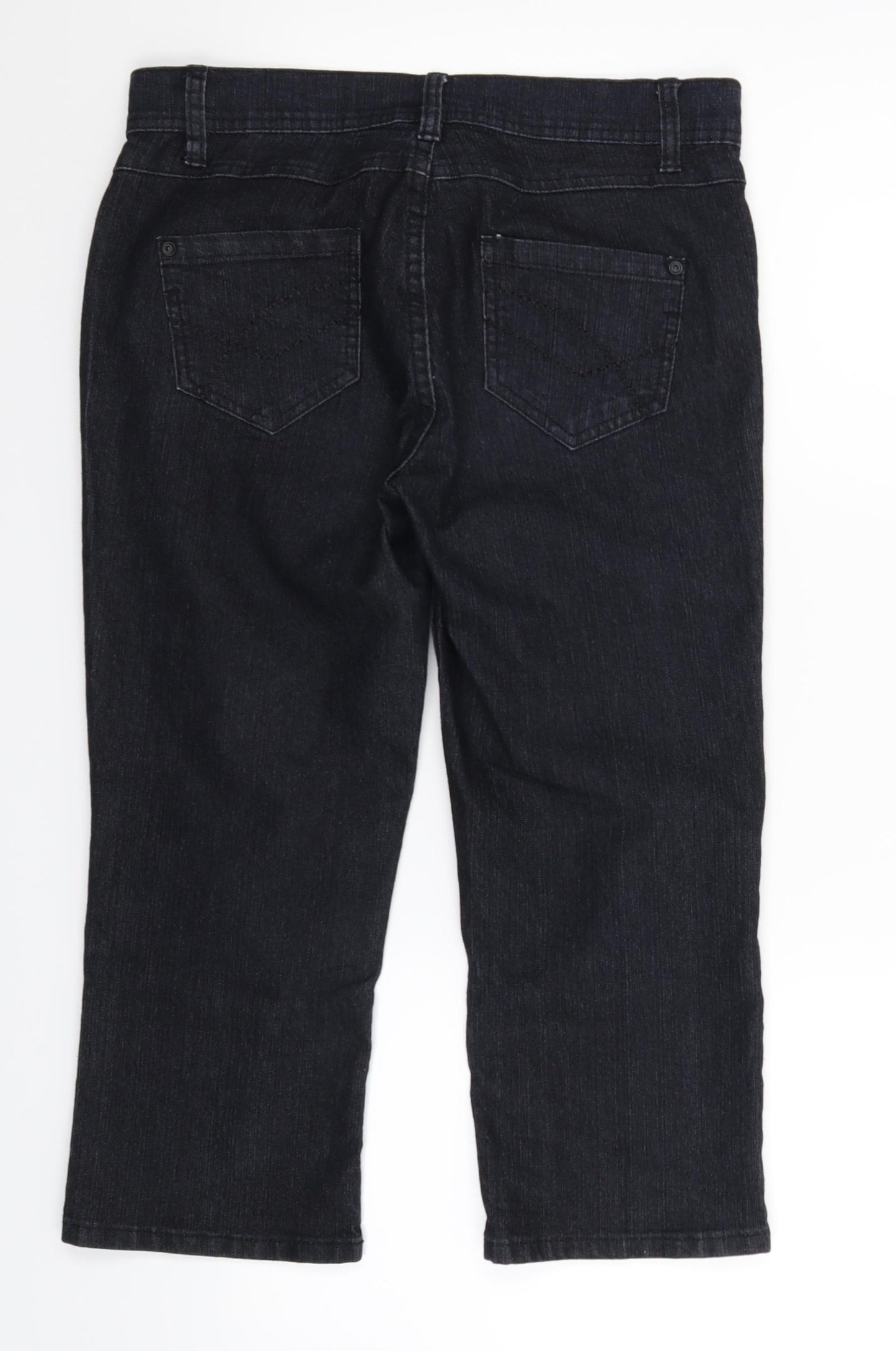 Marks and Spencer Womens Blue  Denim Cropped Jeans Size 10 L20 in
