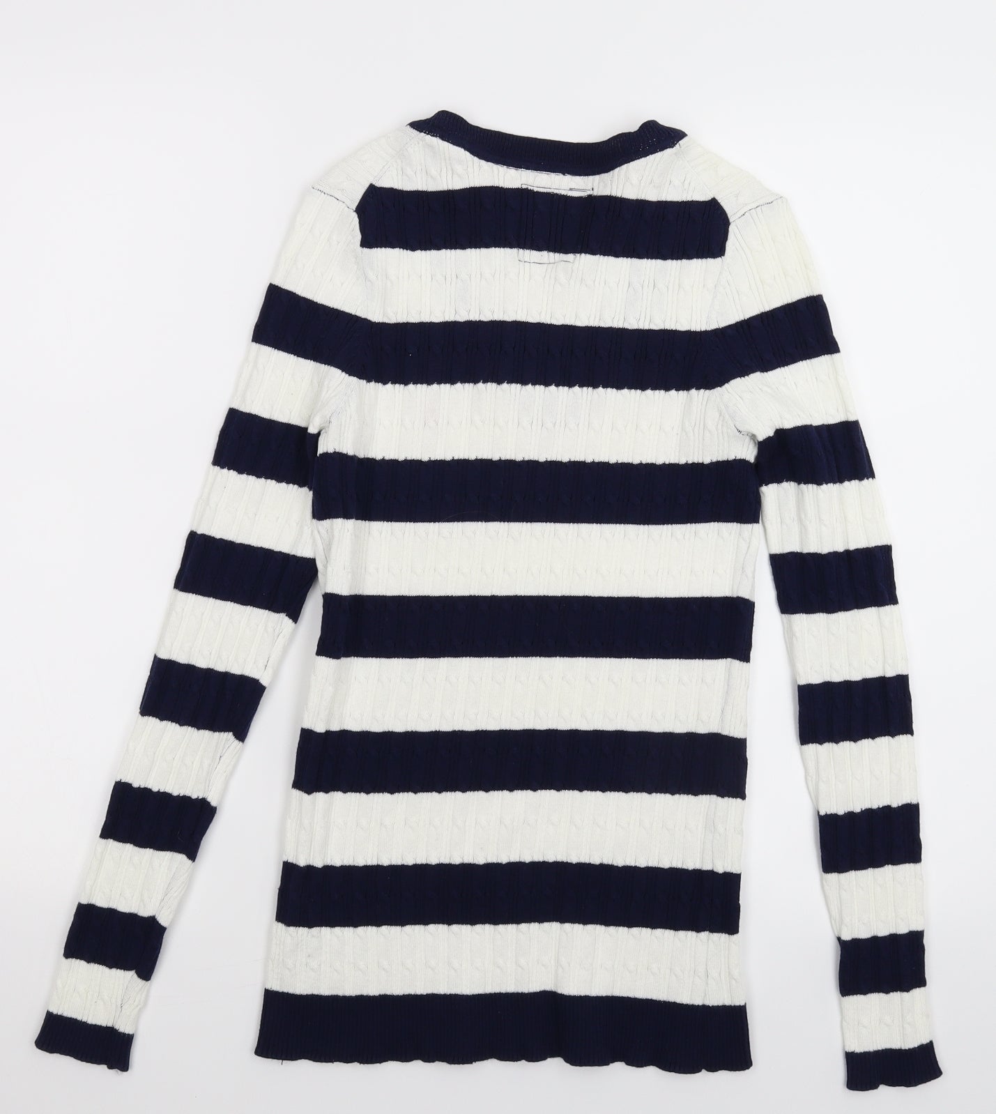 US Polo Assn. Womens Multicoloured Striped Knit Pullover Jumper Size M