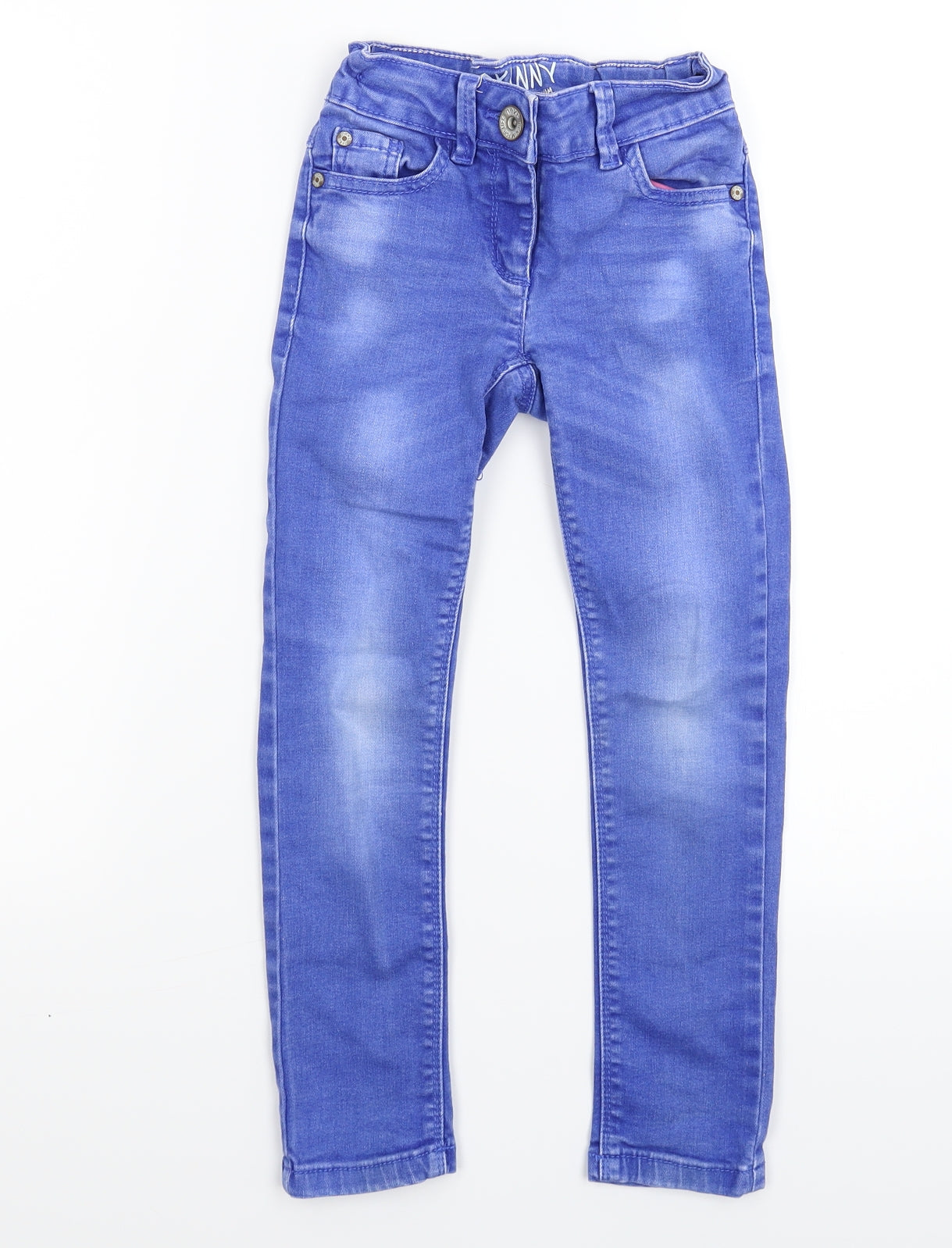 NEXT Girls Blue  Denim Skinny Jeans Size 7 Years