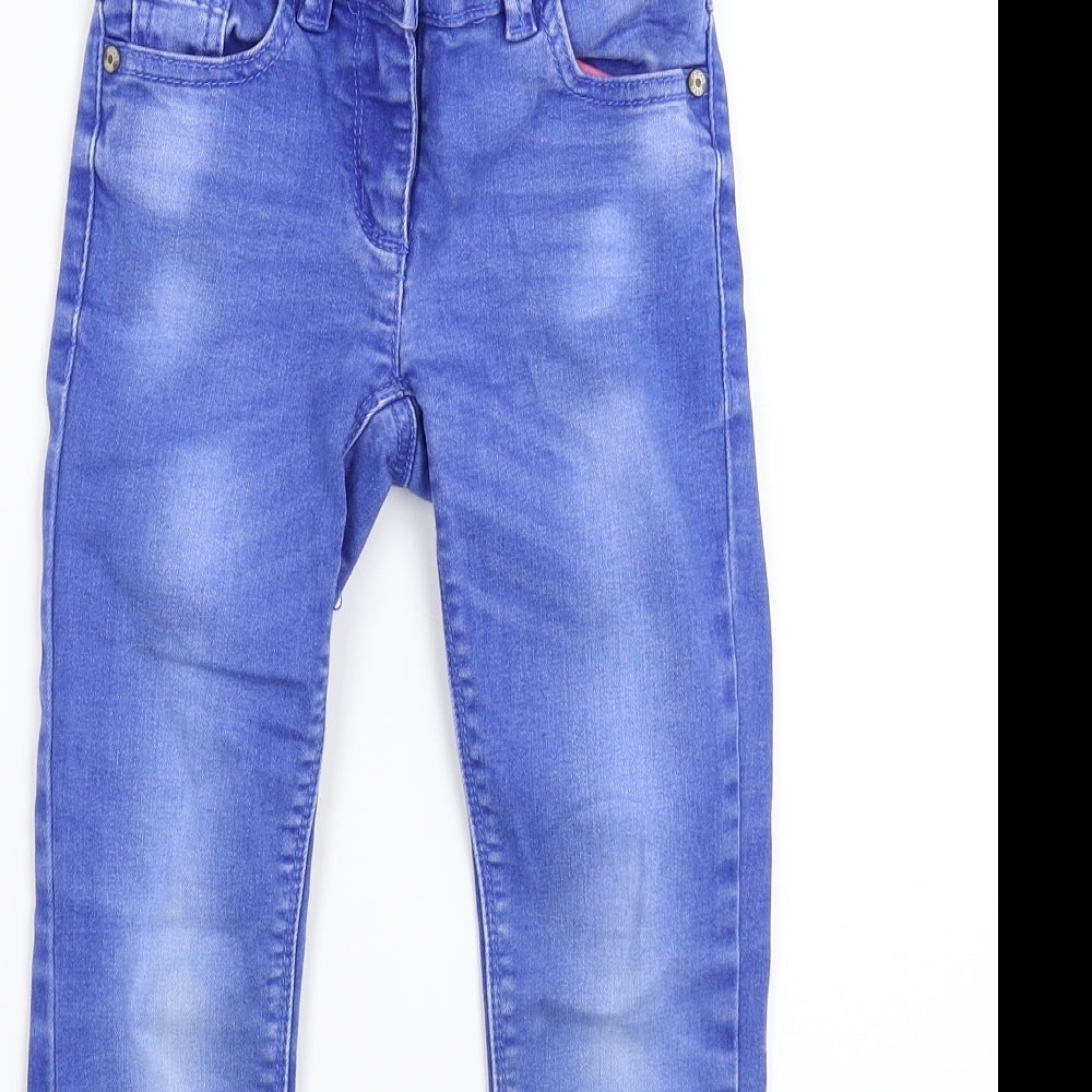 NEXT Girls Blue  Denim Skinny Jeans Size 7 Years