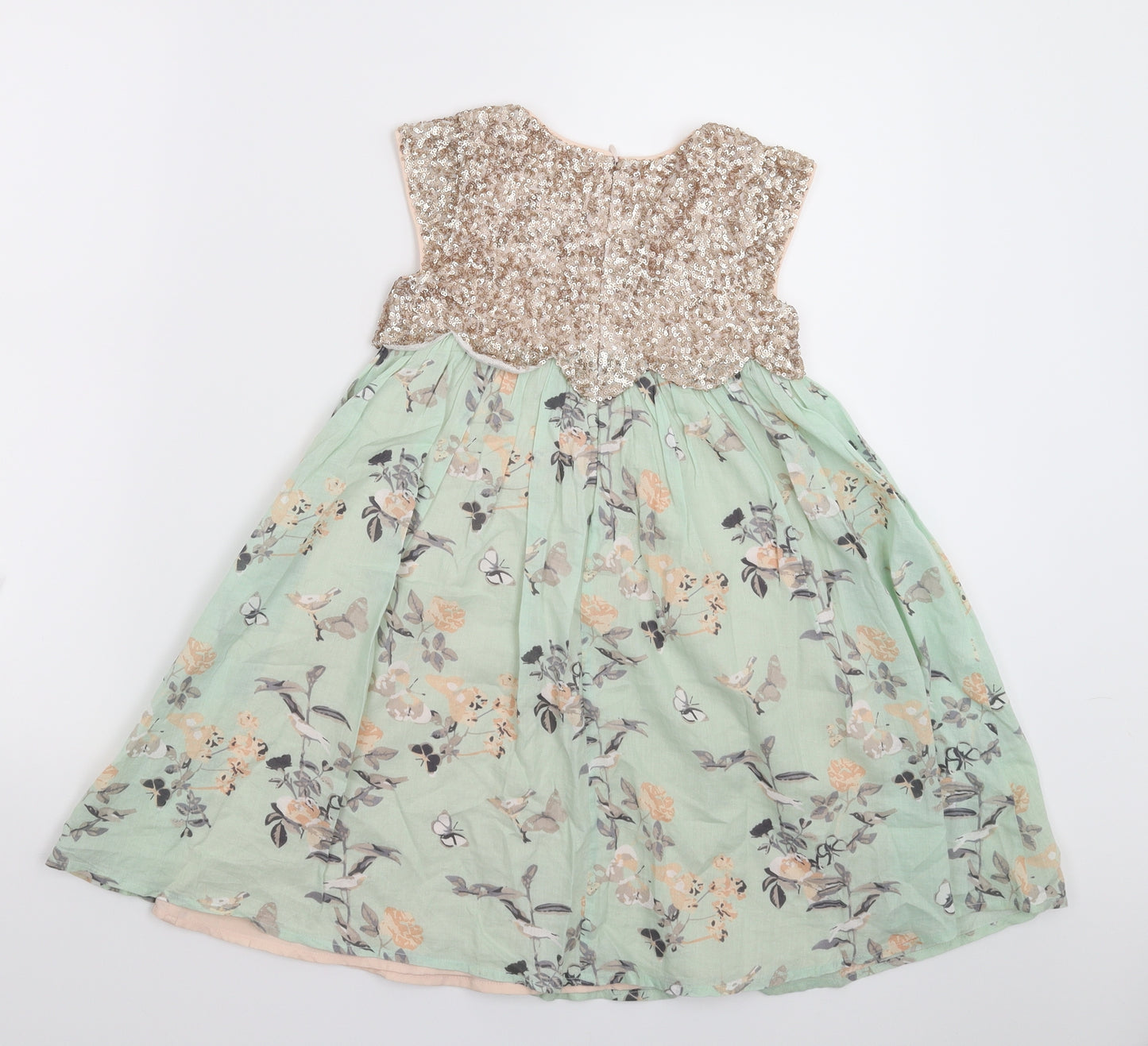 John Lewis Girls Multicoloured Floral  Fit & Flare  Size 4 Years