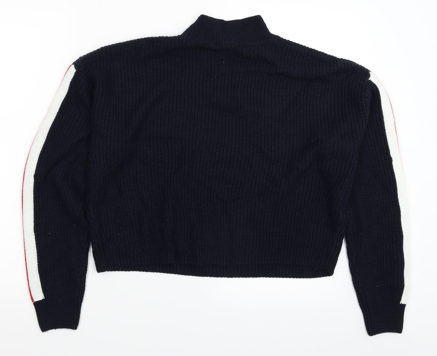 Divided Womens Blue  Knit Pullover Jumper Size M