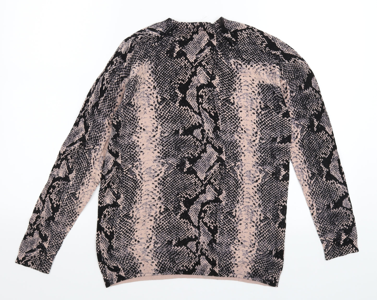Whistles Womens Multicoloured Animal Print Knit Pullover Jumper Size 10