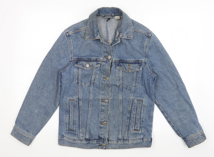 Divided Womens Blue Denim Jacket Size 6