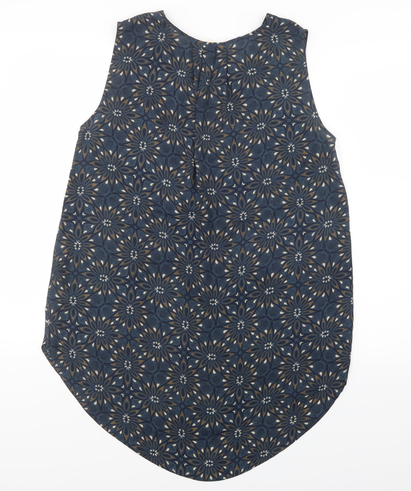 H&M Womens Blue Floral  Basic Blouse Size 14