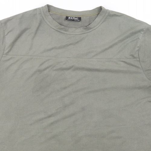 Baziic Womens Green   Basic T-Shirt One Size