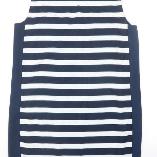 Vera Moda Womens Blue Striped  Shift  Size L