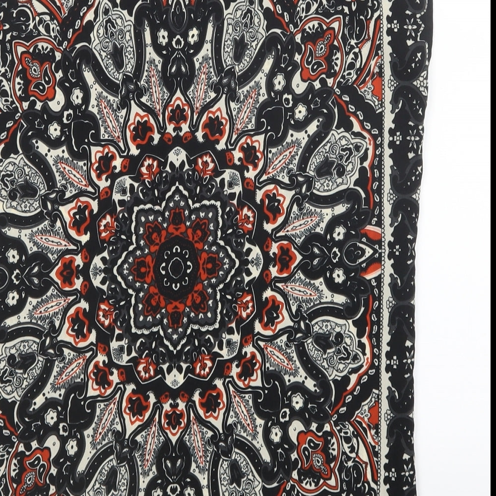 Select Womens Black Paisley  Basic Blouse Size 6