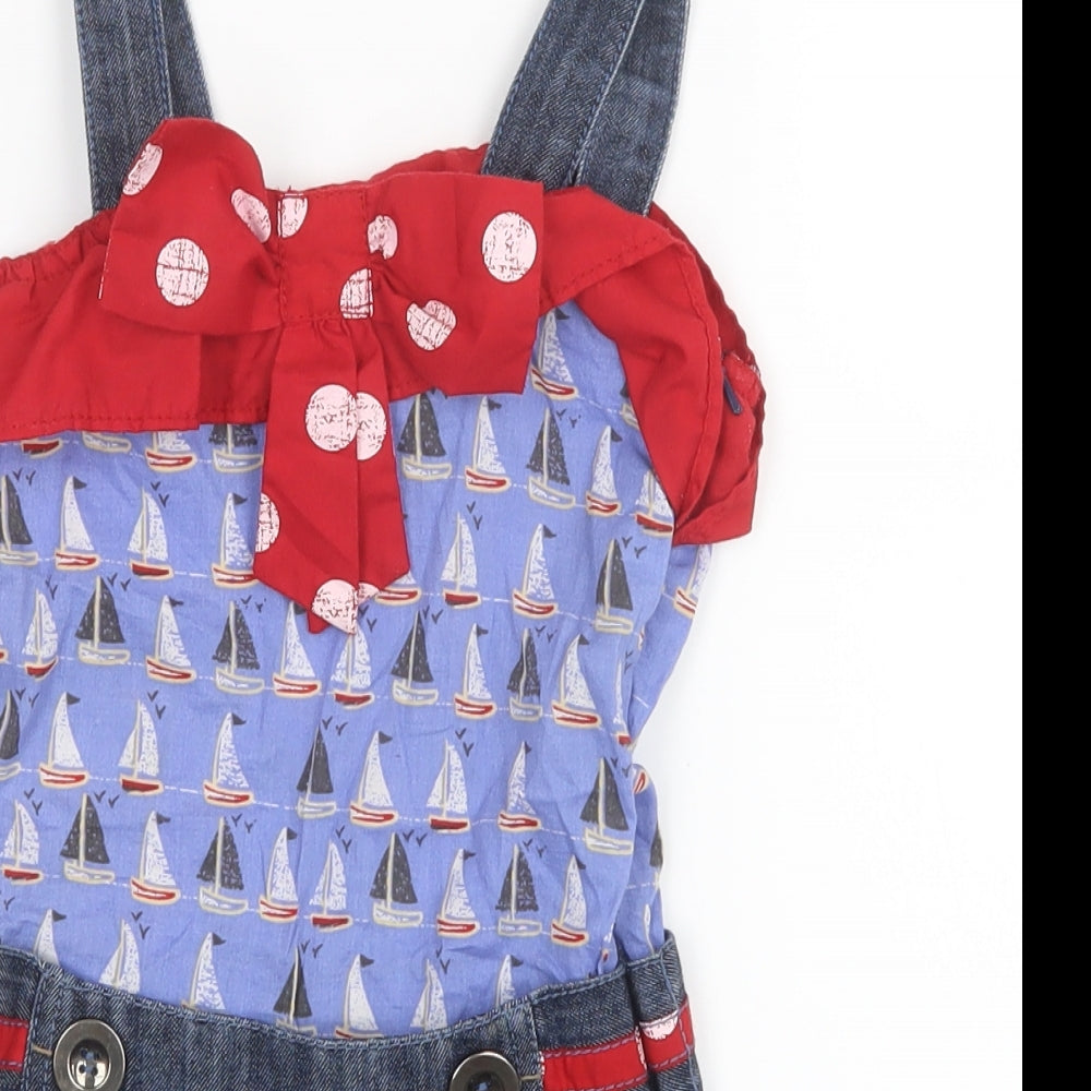NEXT Girls Blue   Romper Outfit/Set Size 4 Years  - Sailboats