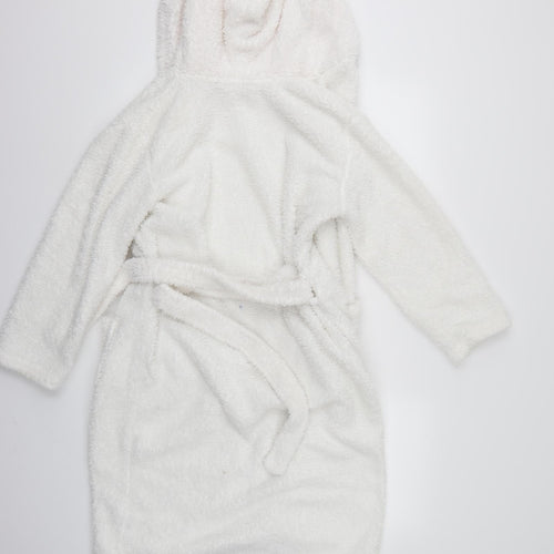 F&F Girls White    Robe Size 11-12 Years
