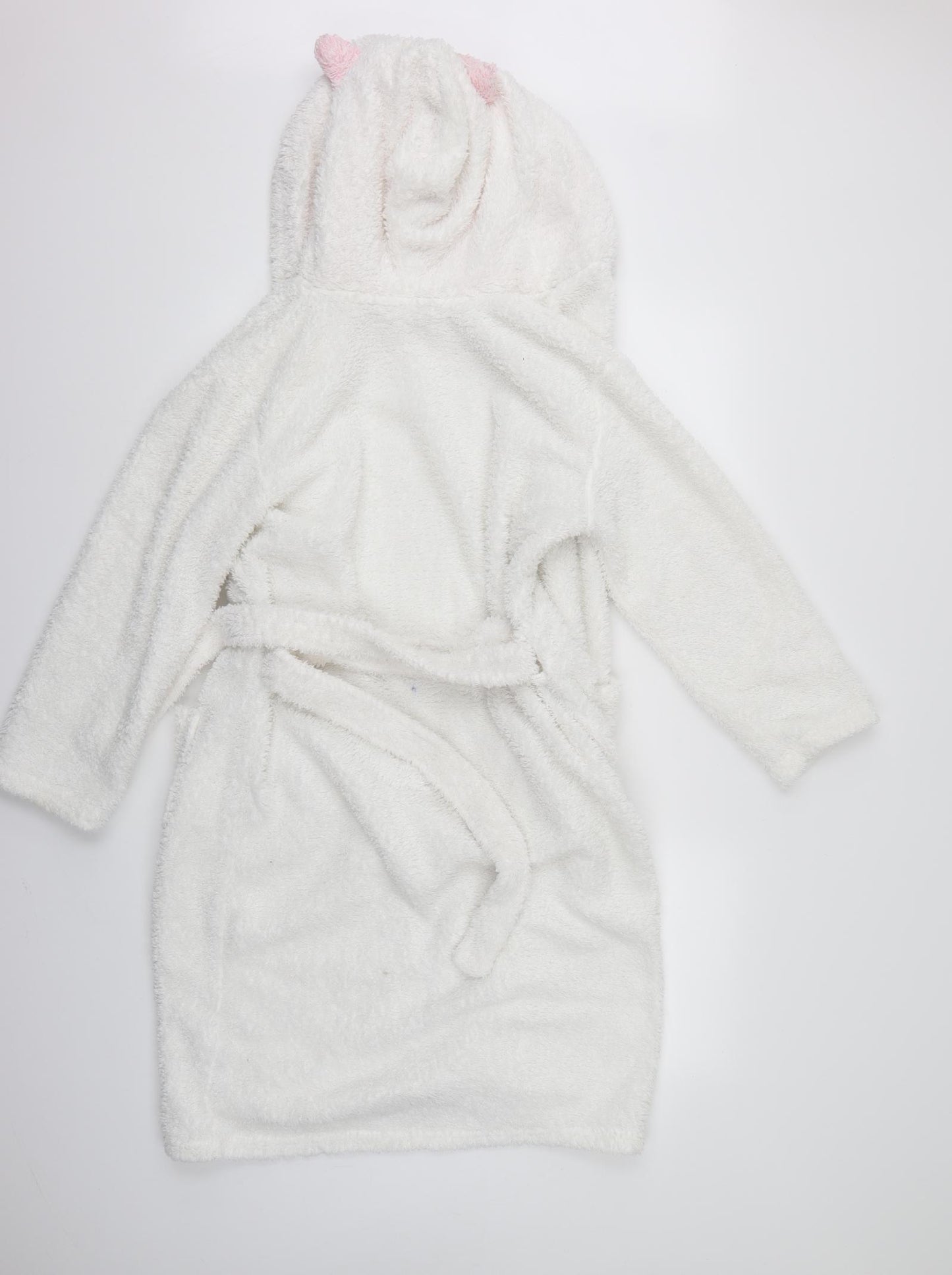 F&F Girls White    Robe Size 11-12 Years