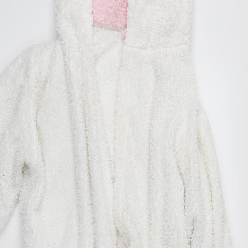 F&F Girls White    Robe Size 11-12 Years