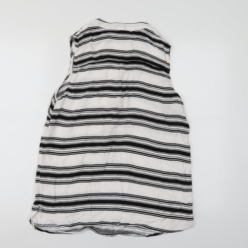 F&F Womens Multicoloured Striped  Basic Tank Size 10
