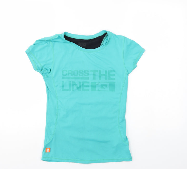 IQ Womens Green Jersey T-Shirt Size S - biking top